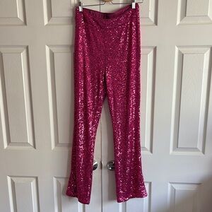 NWOT💥Rachel Zoe Pink Sequin Casual Pants